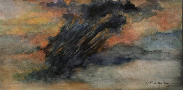 Orage au crépuscule